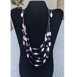 Layered purple necklace